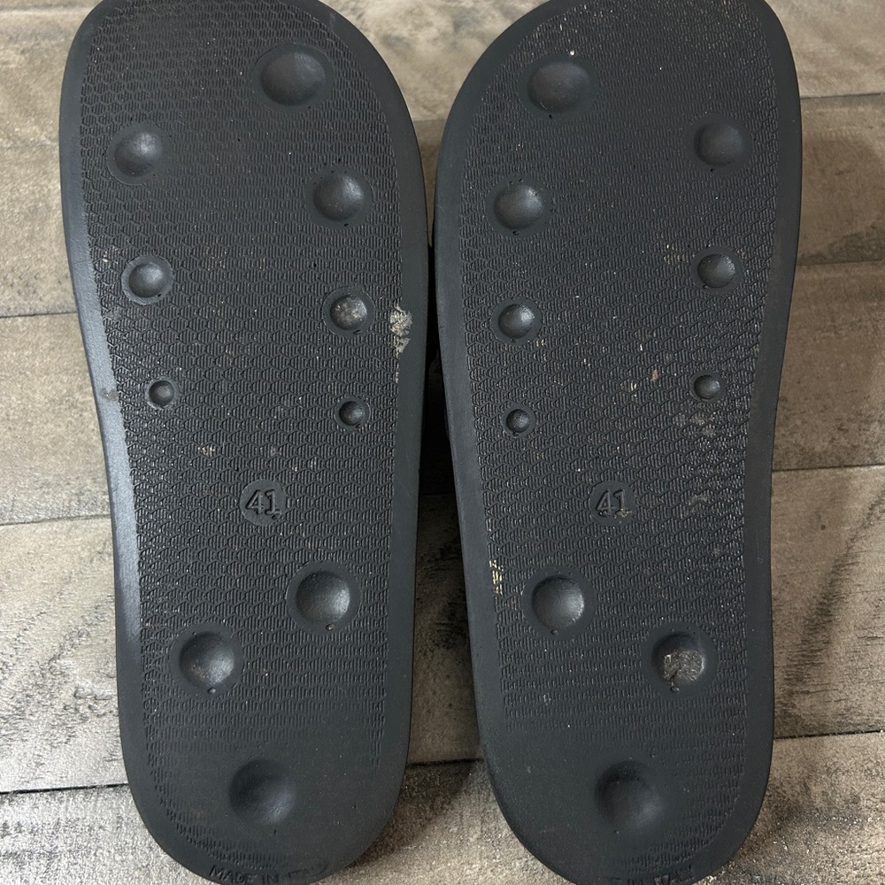 Off-White Industrial Belt Pool Slide Sandals Men Size 8 - Picture 5 of 5